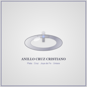 anillo cruz cristiano