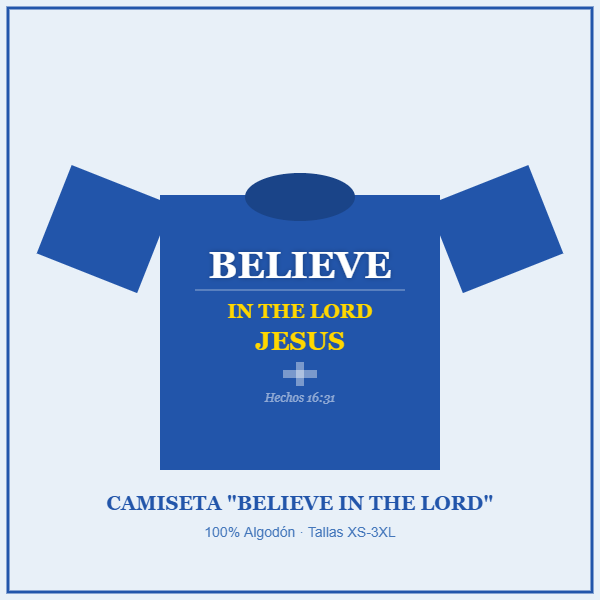 camiseta believe lord jesus camiseta believe lord jesus