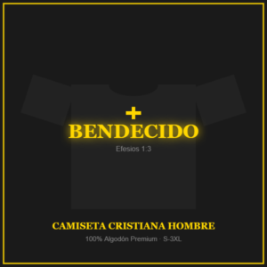 camiseta bendecido hombre