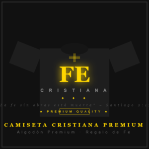 camiseta cristiana premium fe