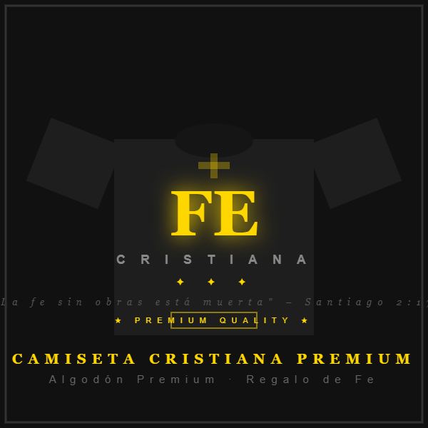 camiseta cristiana premium fe camiseta cristiana premium fe