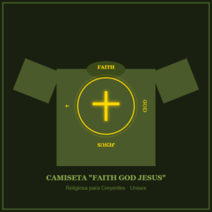 camiseta faith god jesus