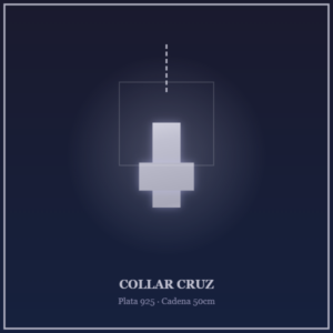collar cruz plata 925