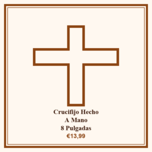 crucifijo hecho a mano 8 pulgadas