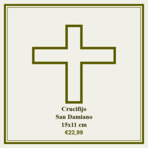 crucifijo san damiano 15x11 cm