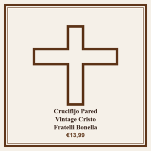 crucifijo pared vintage cristo fratelli bonella