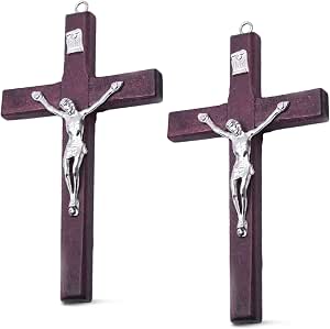 cruz de pared decorativa madera tallada