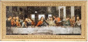 cuadro "la Última cena" – leonardo da vinci sobre lienzo 50x30cm