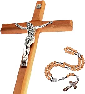 crucifijo católico hecho a mano – 8 pulgadas, yi boutique