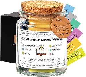 versículos de la biblia en un frasco – regalo cristiano original