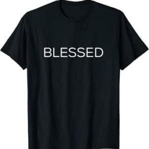 camiseta "bendecido" manga corta – ropa cristiana para hombre