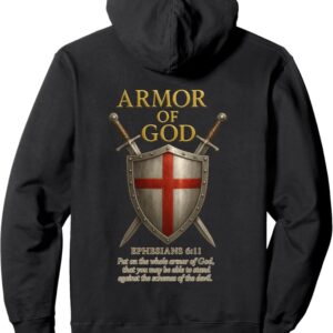 hoodie "armadura de dios" efesios 6:11 – sudadera religiosa premium